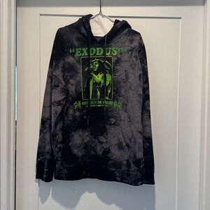 Black and Green Graphic Hoodie